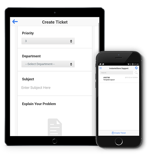 mobile app ticket support
